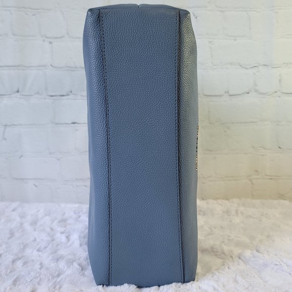 MICHAEL KORS Karson Hobo Shoulder Double Blue Tone Leather - Picture 9 of 16